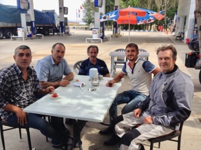 A biker always gets attention