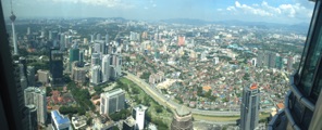 The view over Kuala Lumpur was magnificent.
