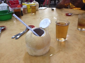 Coconuts are common food in South East Asia