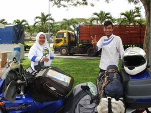 And again, a motorcyclist is always liked, also in Malaysia