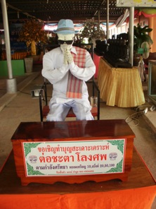 This is an automatic praying machine. Very handy if one is busy.