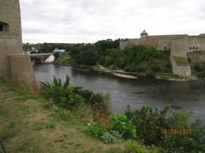 View from Narva to Ivangorod, Russia